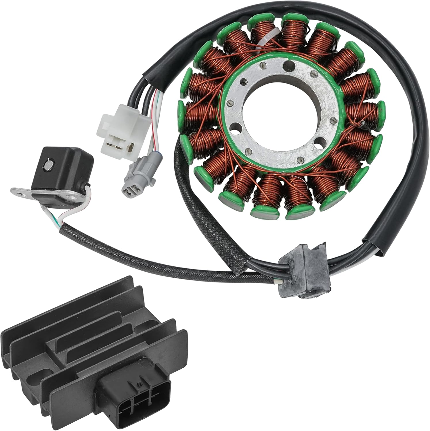 Caltric Stator & Regulator Rectifier Compatible with Suzuki Ltz250 Lt-Z250 Quad Sport 250 2004-2009