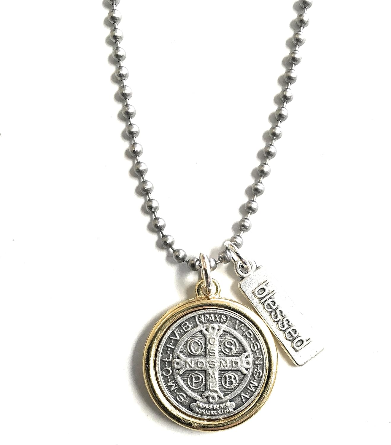 My Saint My Hero Benedictine Blessing Necklace – A Petite, Handcrafted Symbol of Protection, Faith & Divine Strength