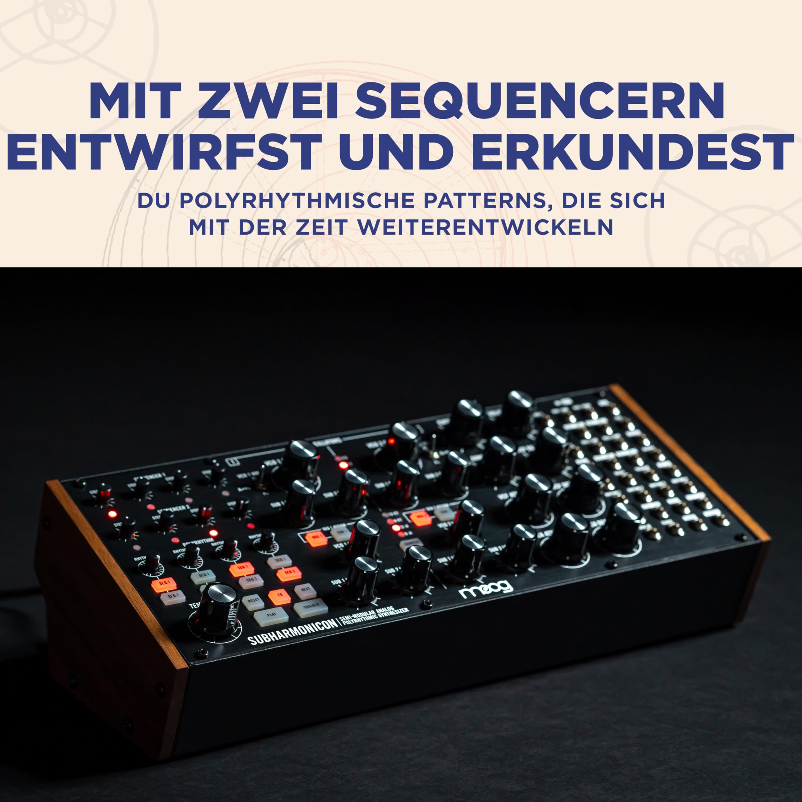MOOG Subharmonicon Semi-Modularer Polyrhythmischer Analogsynthesizer Mit Dual-Sequencer, MIDI Und Patchbay