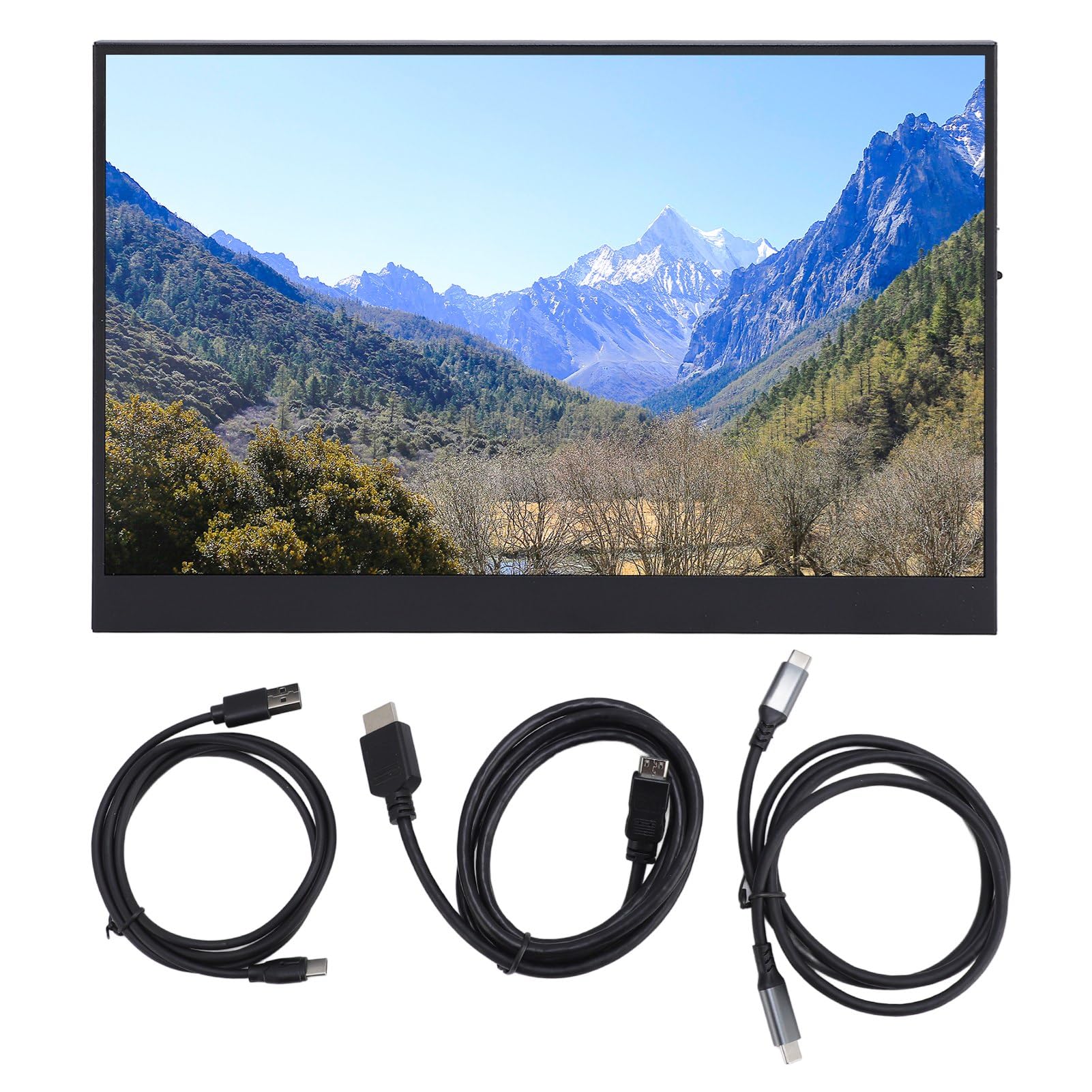 Extender Monitor Laptop, 12 -calowy Przenośny Ekran Laptopa z Wbudowanym Głośnikiem, 1920x1200 185pci, prędkość Odświeżania 60 Hz, Interfejs USB C HDMI