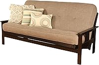 Vista 39 de MFD Futón Montana, Verde, Tela Madera, Colchón de ante de turba