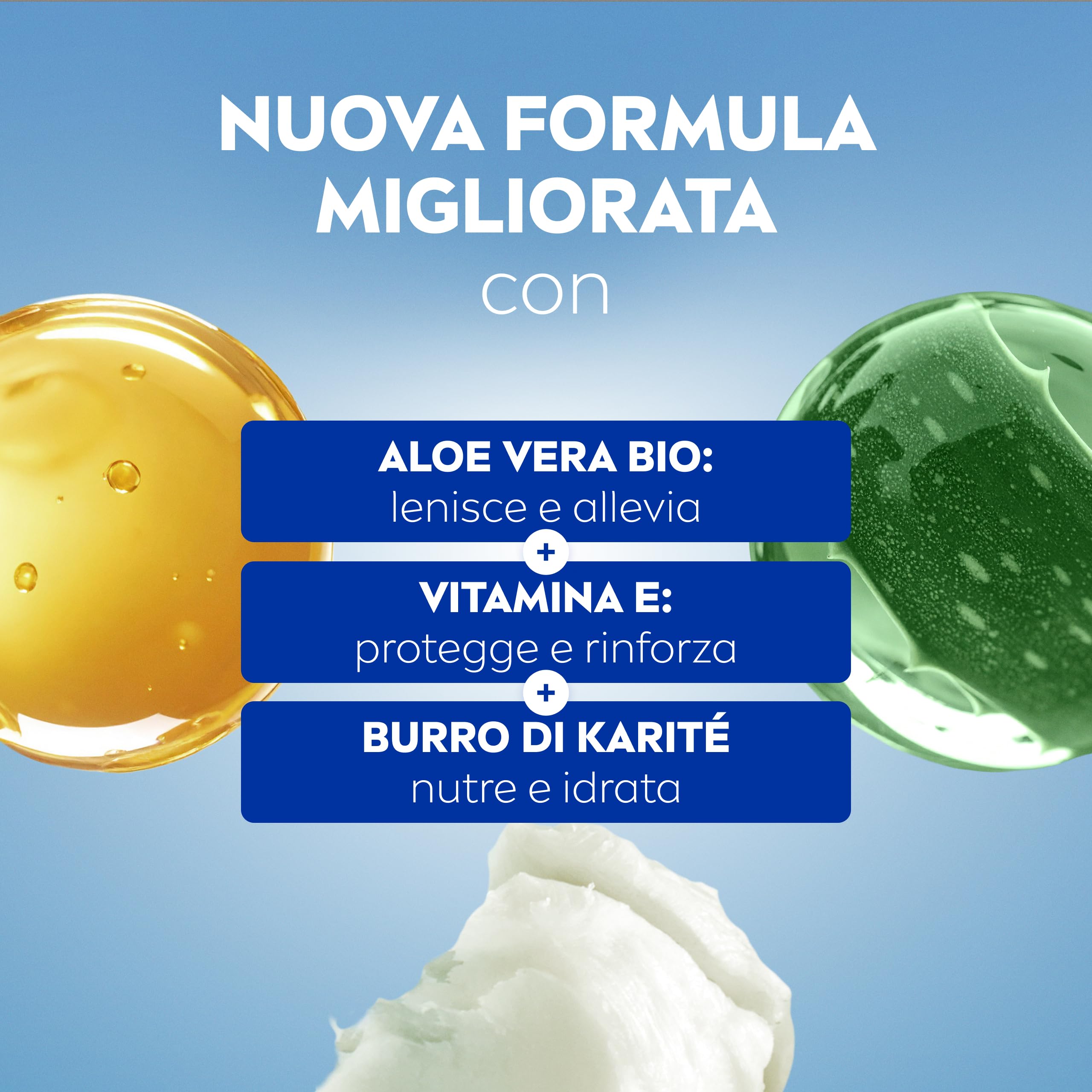 NIVEA SUN Crema Doposole Rigenerante Intensiva 300 ml, Dopo sole idratante 48h, Aloe Vera Bio, Vitamina E, Burro di Karité