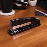 Swingline 444 Commercial Desk Stapler, 20-Sheet Capacity, Tacking Ability, Anvil Rotates, Black (747114401)