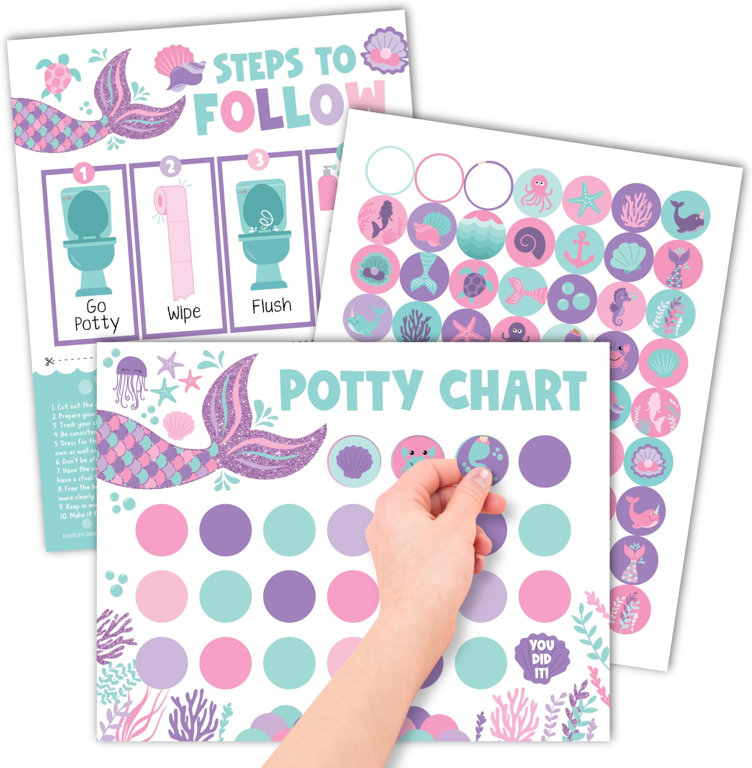 Mermaid Potty Training Chart