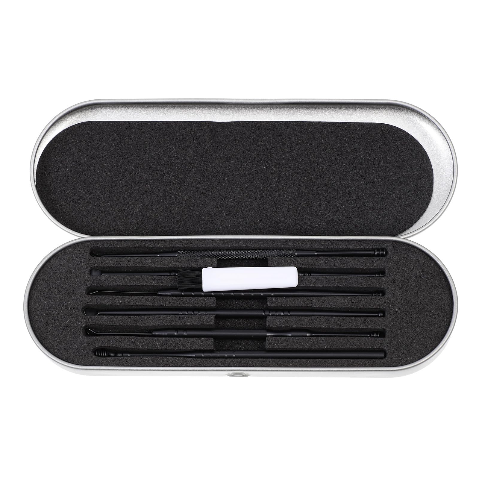 ARTIBETTER Professional Earwax Removal Kit 6pcs Stainless Steel Earwax Scoops Portable Spiral Spring Ear Cleaning Tools for Safe