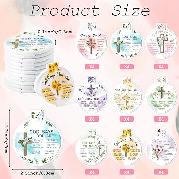 Y1tvei Cross Compact Foldable Mirrors Bulk- 36 Christian Gifts for Women
