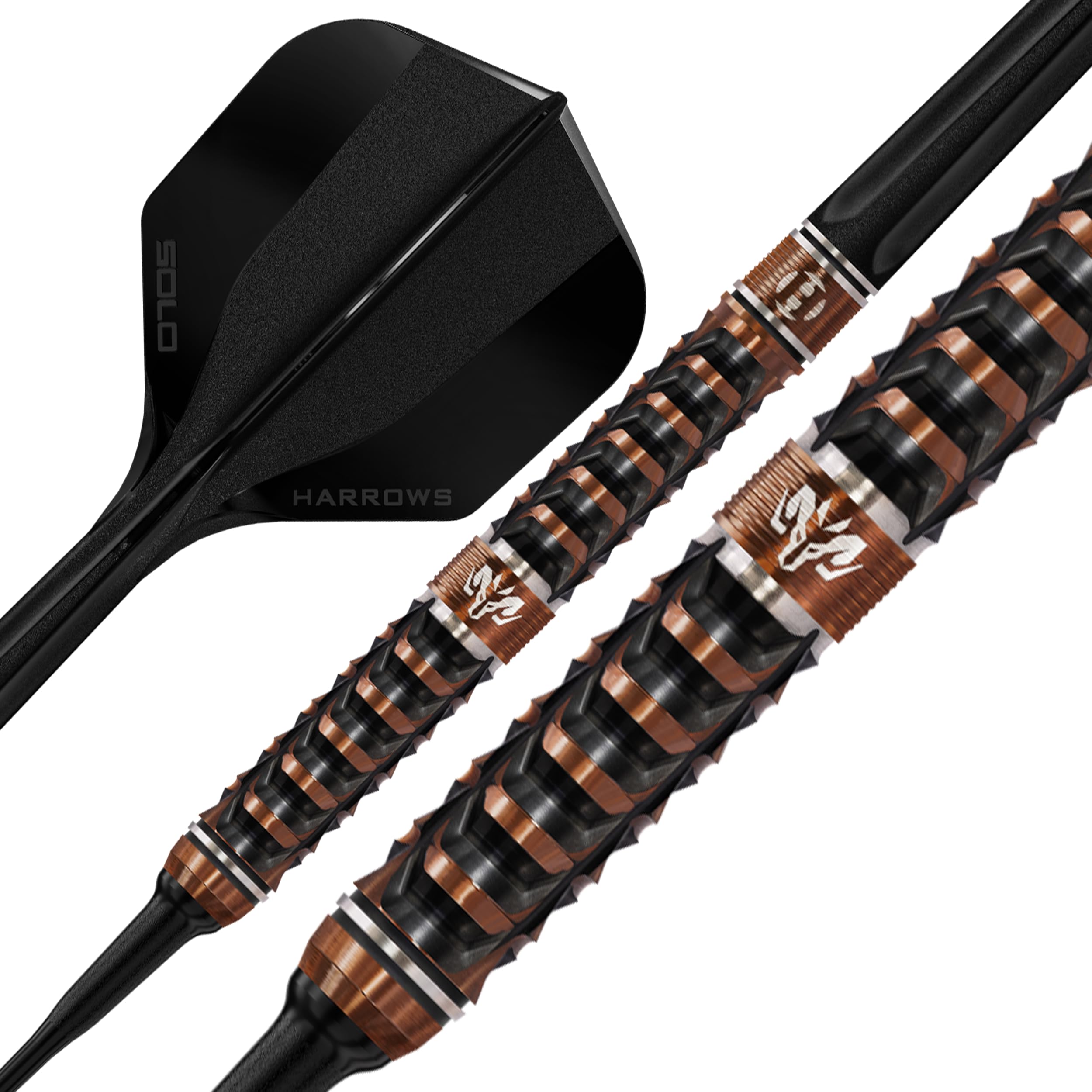 Fléchettes Harrows Wolfram Trinity 97% tungstène pointe souple CNC TiN bronze Quick Point Solo 18 g