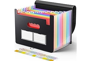 Sooez Accordion File Organizer - The Ultimate Tax Organizer Binder For Your Documents