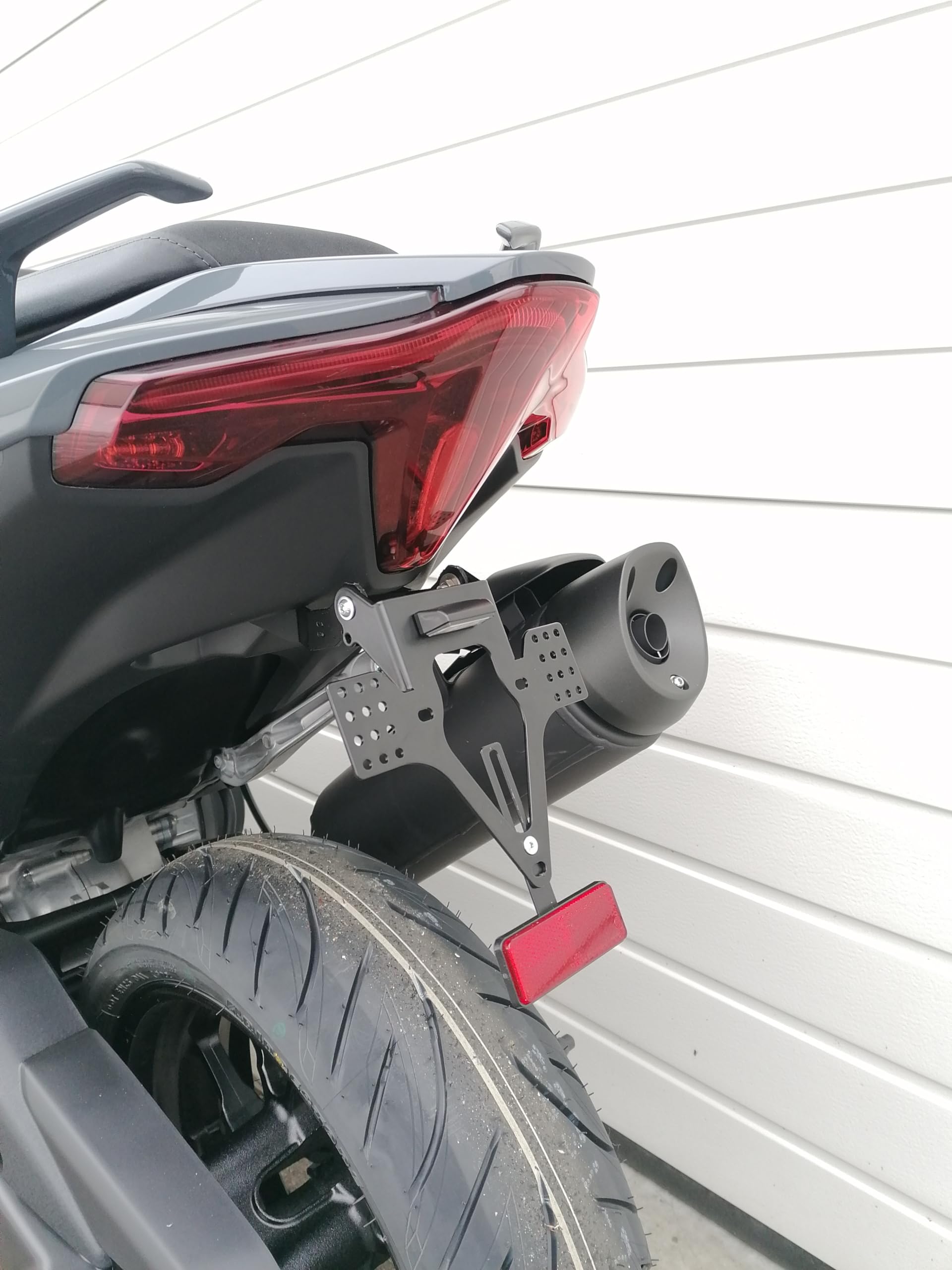 Portatarga corto per Yamaha T-Max 560 2022-2024 portatarga EVO set conversione Maxi Scooter XP560 conversione posteriore Tail Tidy posteriore corto tmax560 twin yamaha mbk
