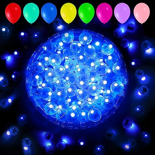 Miniatura 76 de Aogist 100 luces de globo verde, mini bola impermeable de largo tiempo de espera, lámpara LED redonda para linterna de papel, fiesta, boda