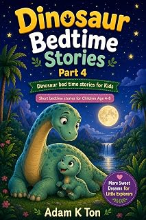 Dinosaur Bedtime Stories for Kids Part-4: Short Bedtime Stories For Children Ages 4-8 (Dinosaur Bedtime Stories : Gentle Sleep Stories For Kids)