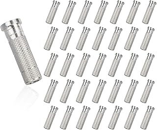 Hosolee 36 Pack / 72 Pack Archery Aluminum Inserts with OD 7.40mm for ID 6.20mm/.244inch Arrows Shafts (36 Pack)
