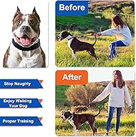 Vista 2 de Supet Collar de entrenamiento para perros pequeños, medianos y grandes, con hebilla de liberación rápida, ajustable, sin tirones, con cubierta