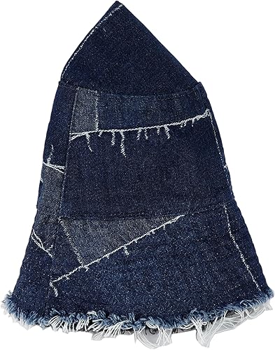 Miniatura 5 de Eigso Sombrero de pescador de mezclilla para mujeres y hombres Wahsed plegable verano pesca playa sombrero de sol para mujer hombre