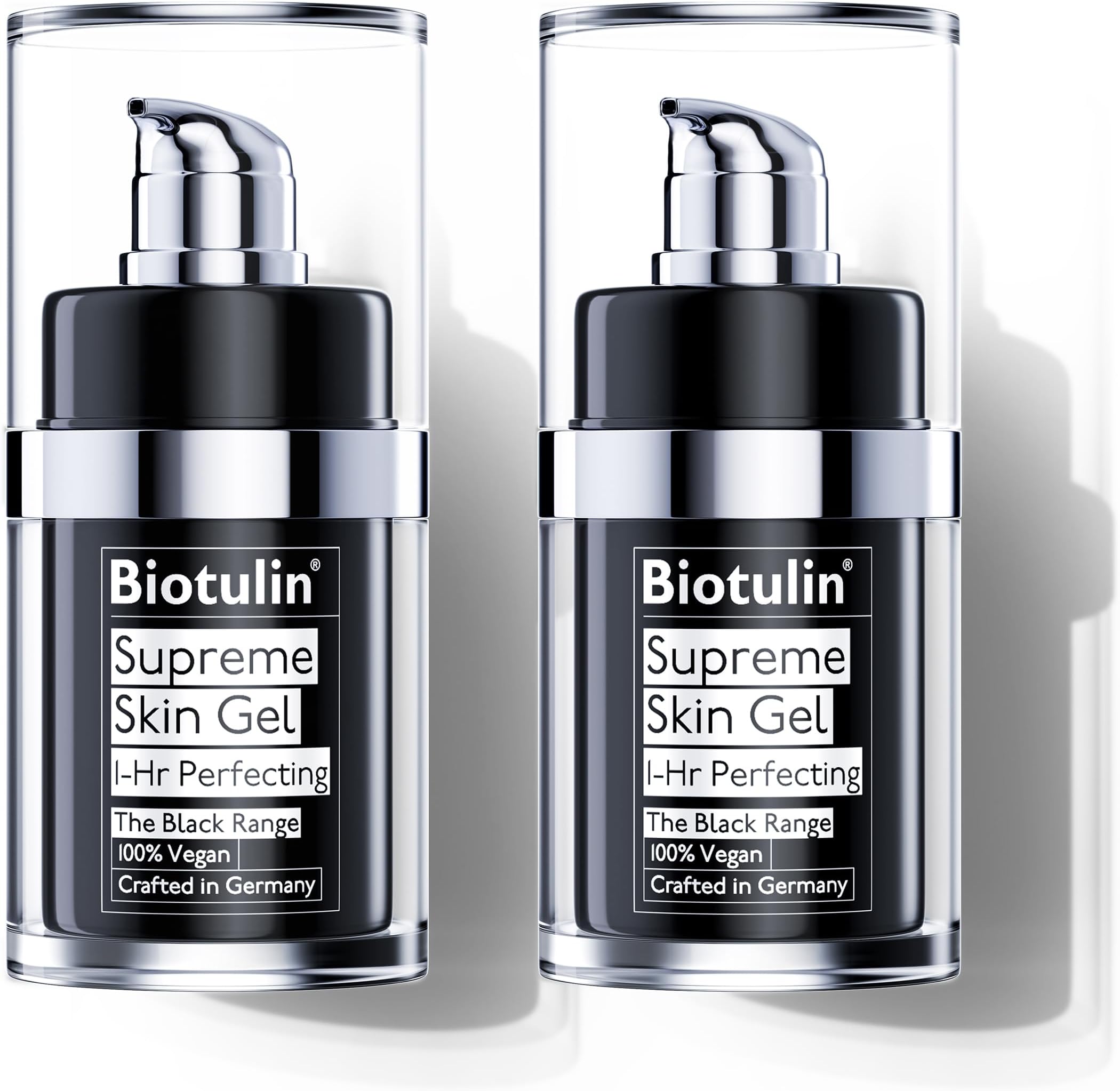 BIOTULIN - Supreme Skin Gel [2-Pack]| Reduces Wrinkles Within 1 Hour | Hyaluronic Acid Serum | Spilanthol Serum for Face I Anti Aging Treatment - 0.5 oz