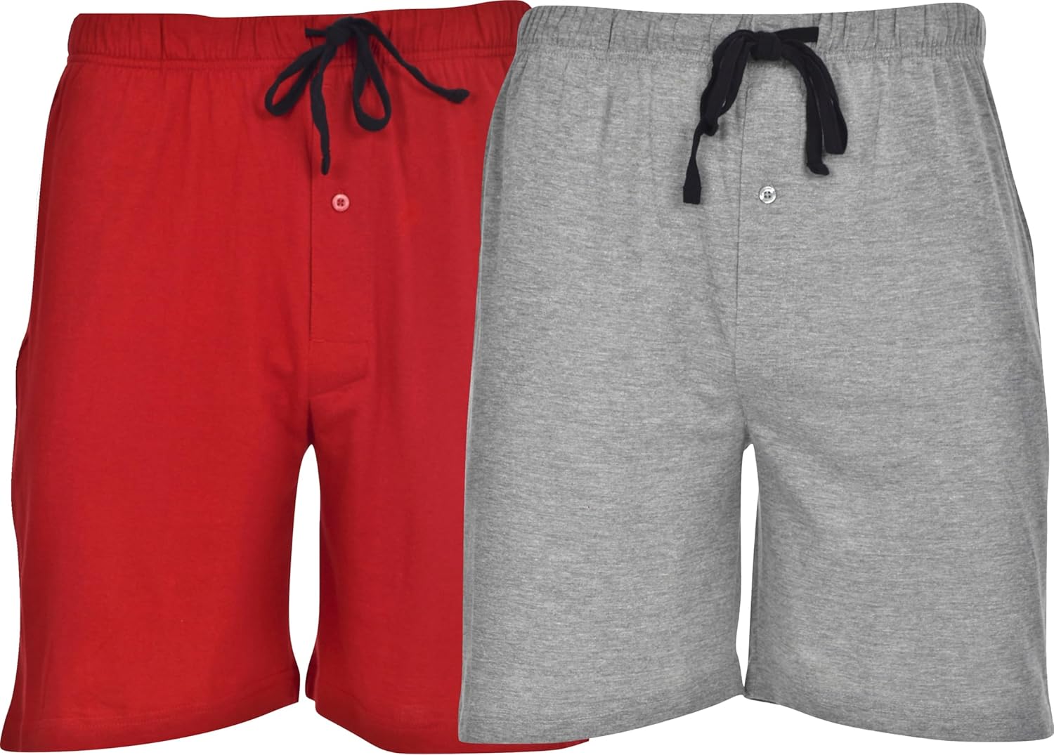 Hanes Men’s Sleep Shorts 2 Pack - Cotton, 7.5" Inseam, Athletic, Pajamas, Soft Loungewear, Pantalones Cortos