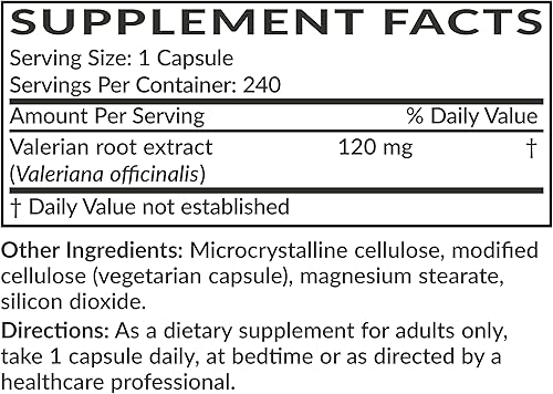Miniatura 6 de Futurebiotics La raíz de valeriana promueve la relajación sin OMG, 240 cápsulas vegetarianas