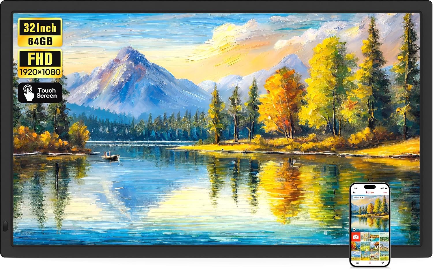 BIGASUO 32-inch Frameo Frame