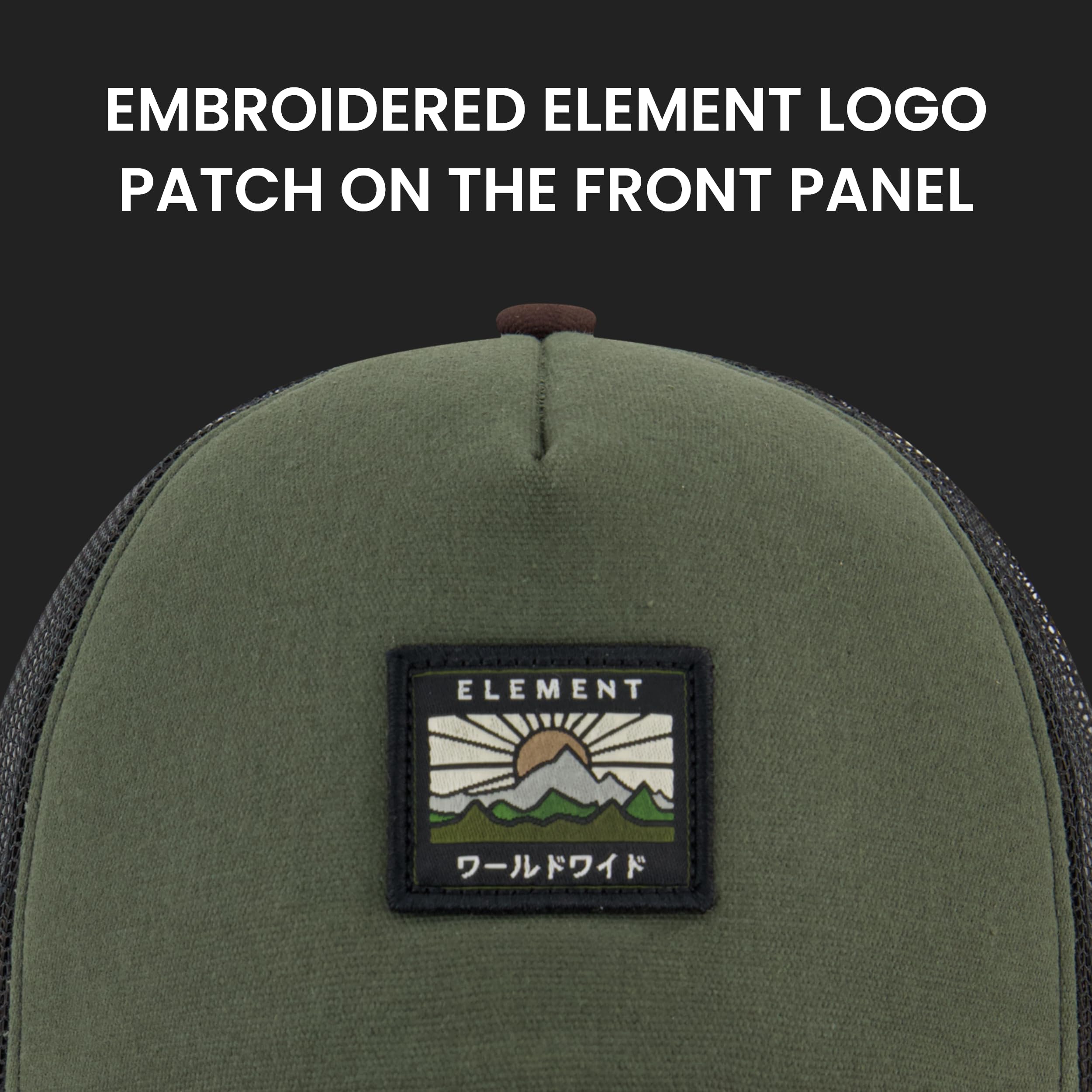 Element Element Trucker Hat, Adult Baseball Cap with Curved Brim - Gorra de béisbol Unisex Adulto
