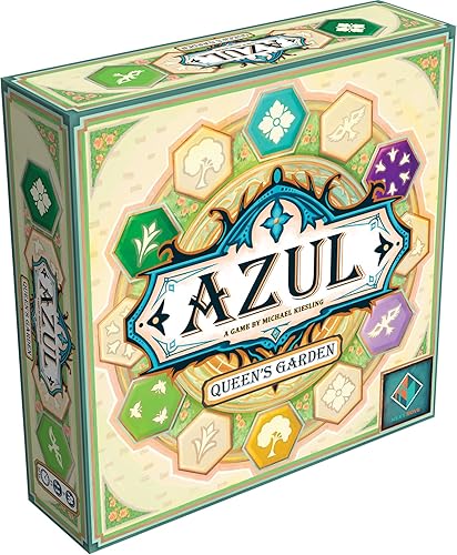 Azul Queen's Garden - Juego de mesa - Crea un paraíso real! Juego de estrategia de colocación de mosaico para niños y adultos, mayores de 10 años,