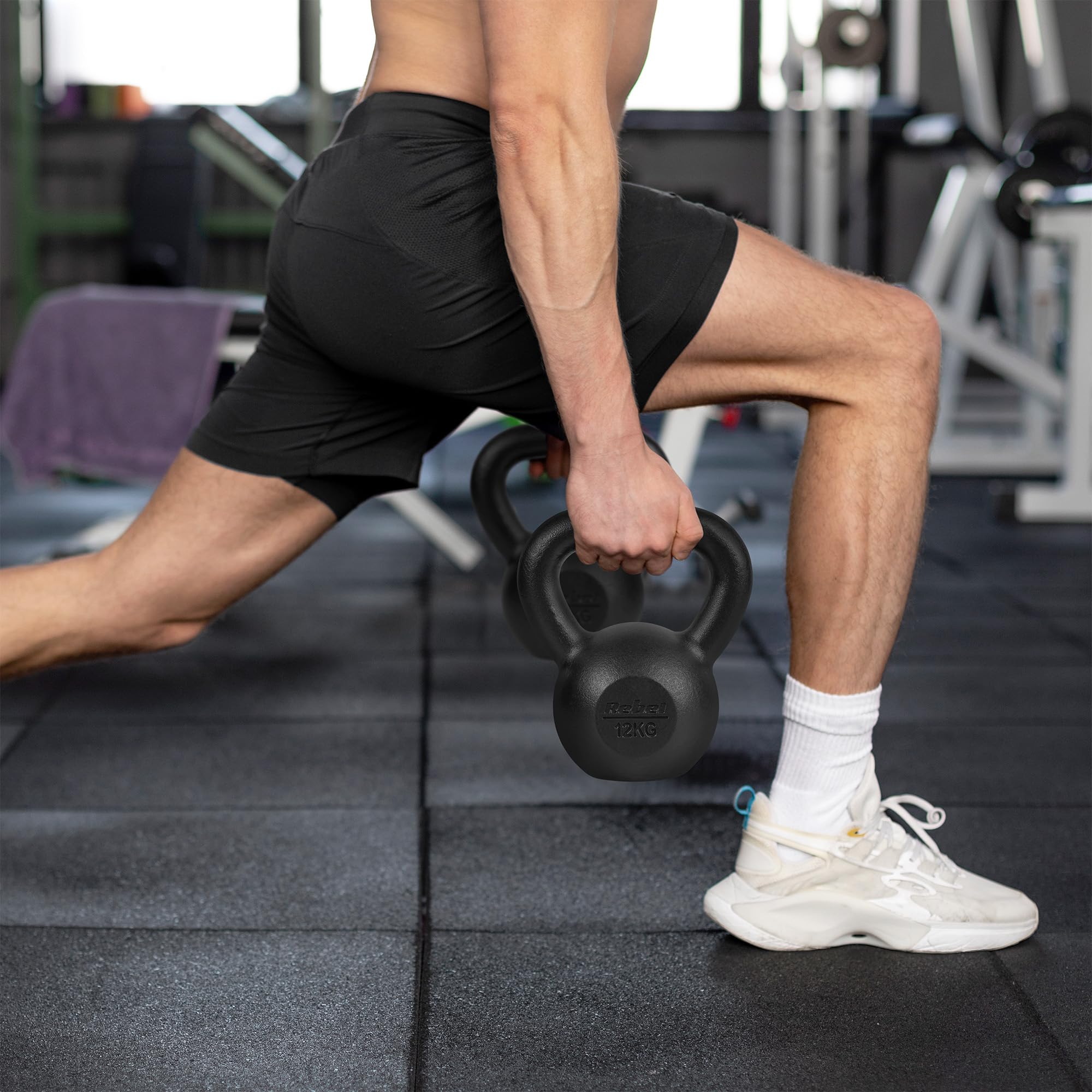 Rebel Kettlebell Żeliwny 12kg REBEL ACTIVE RBA-2323-12