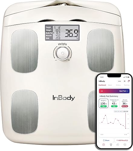 InBody H20N - Báscula inteligente de analizador de composición de cuerpo completo escala digital de cuerpo completo herramienta de medición de IMC
