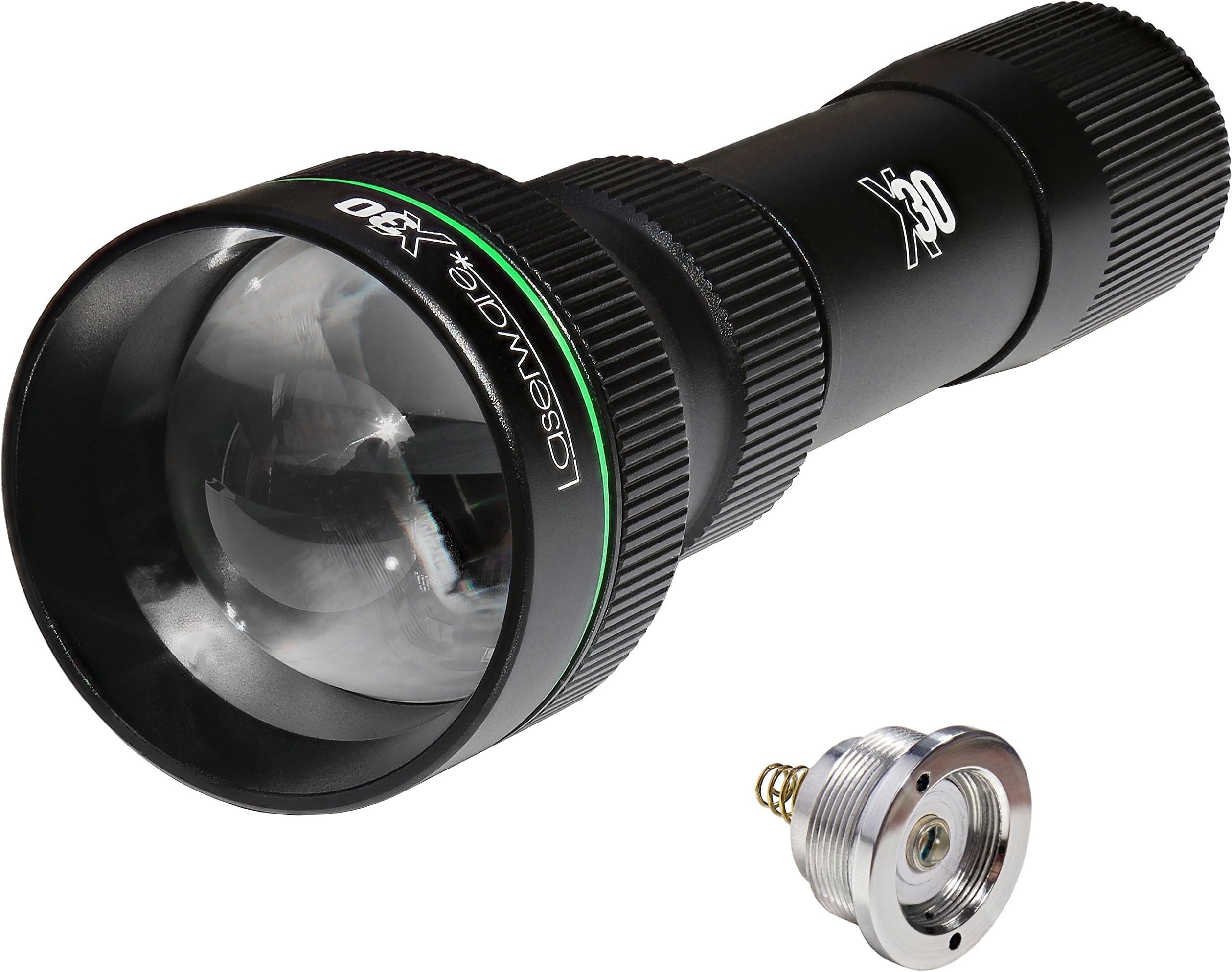 X30 IR LED Torch - Infrared 940nm LED, 300m Range - 40mm Aspherical Lens, Interchangeable LED