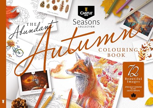 Art Supplies Livre de coloriage automne adulte Castle