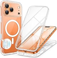 Vista 18 de BERFY Funda para iPhone Air, compatible con MagSafe, protector de pantalla de privacidad integrado y protección de cámara, cuerpo completo