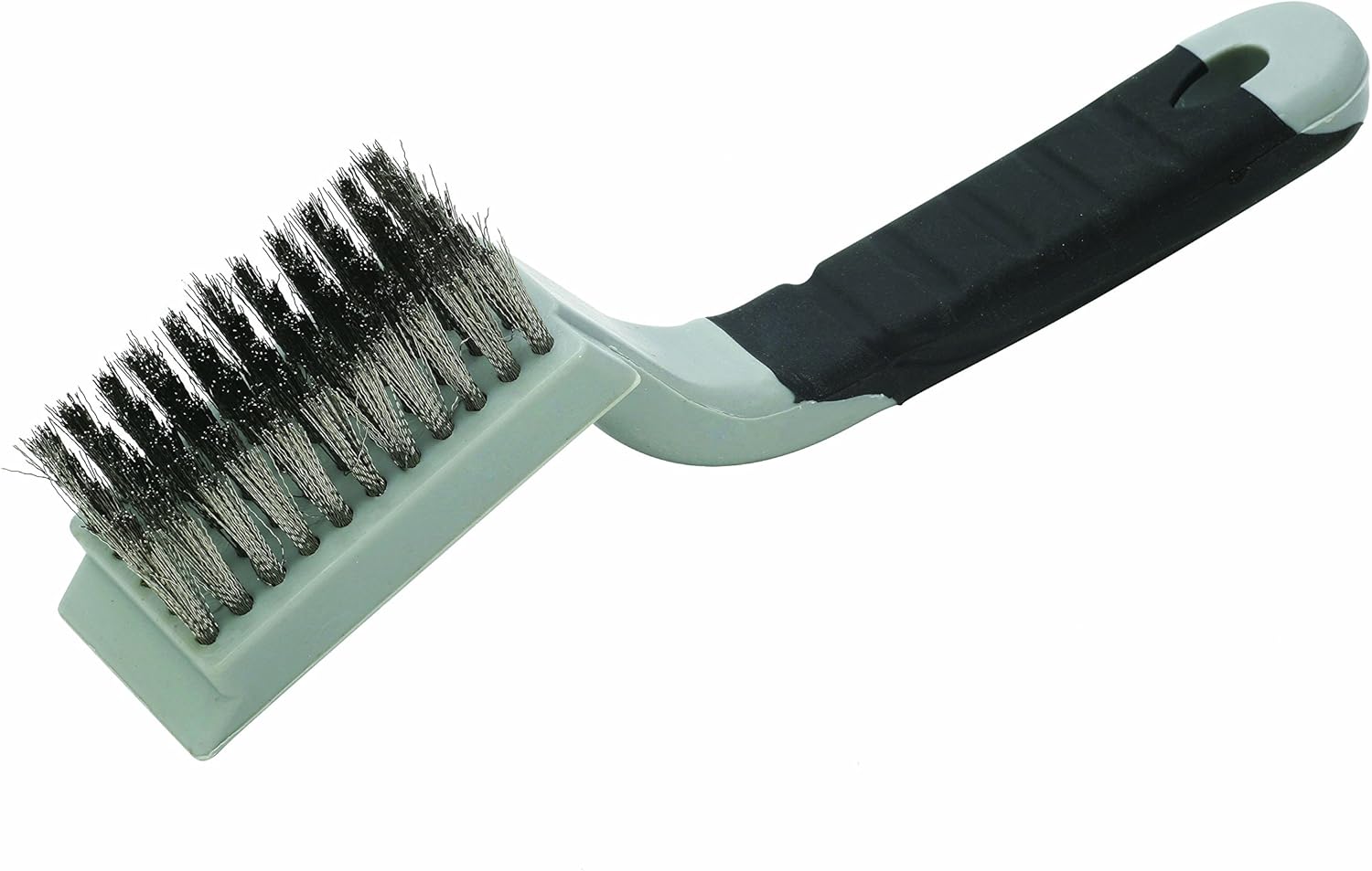 Warner 10493 Soft Grip Wide Stainless Stripper Wire Brush, 5x11 row
