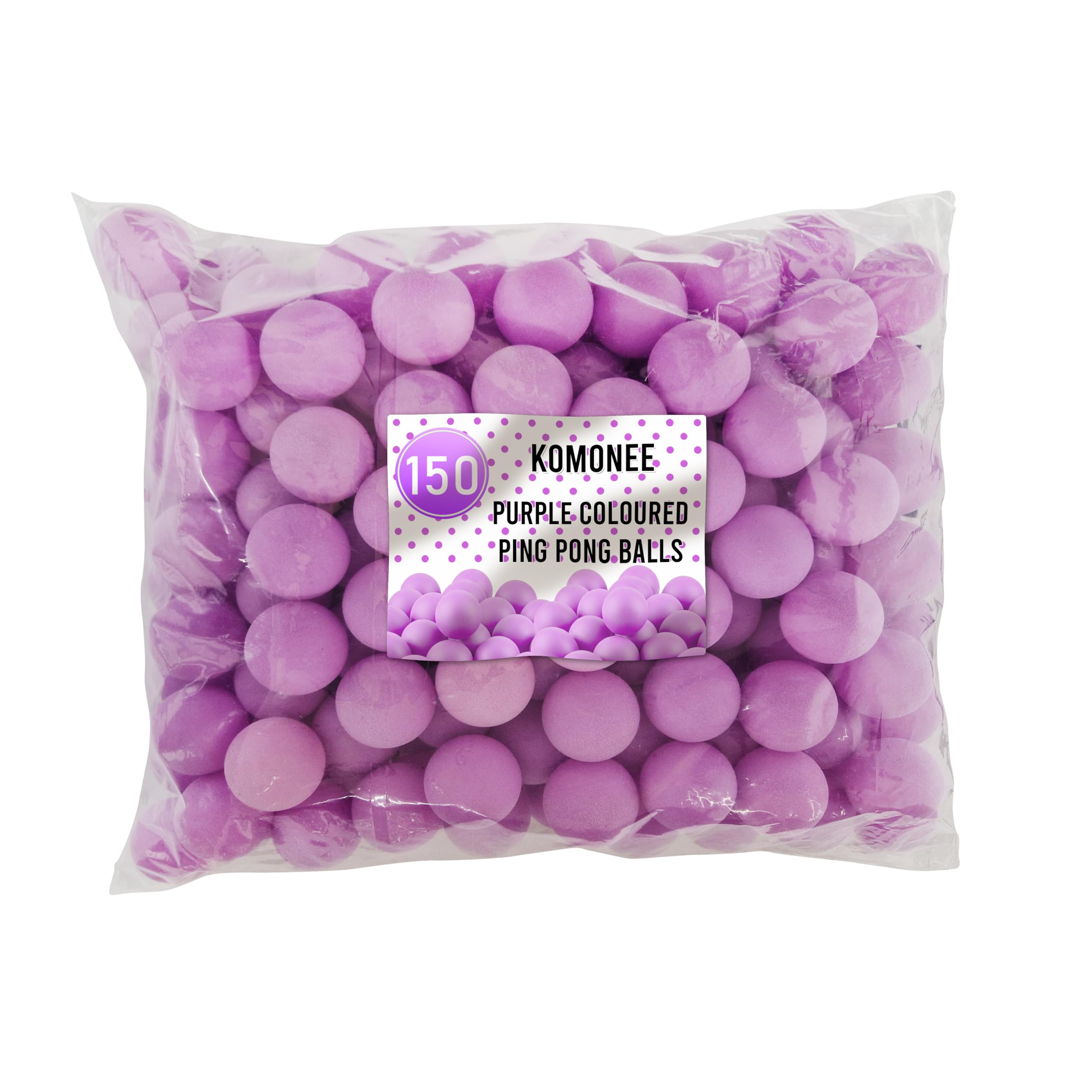 150 x Purple Ping Pong Balls Table Tennis 40mm No Logos Plain Ideal for Cat Dog Pet Toy School Crafts