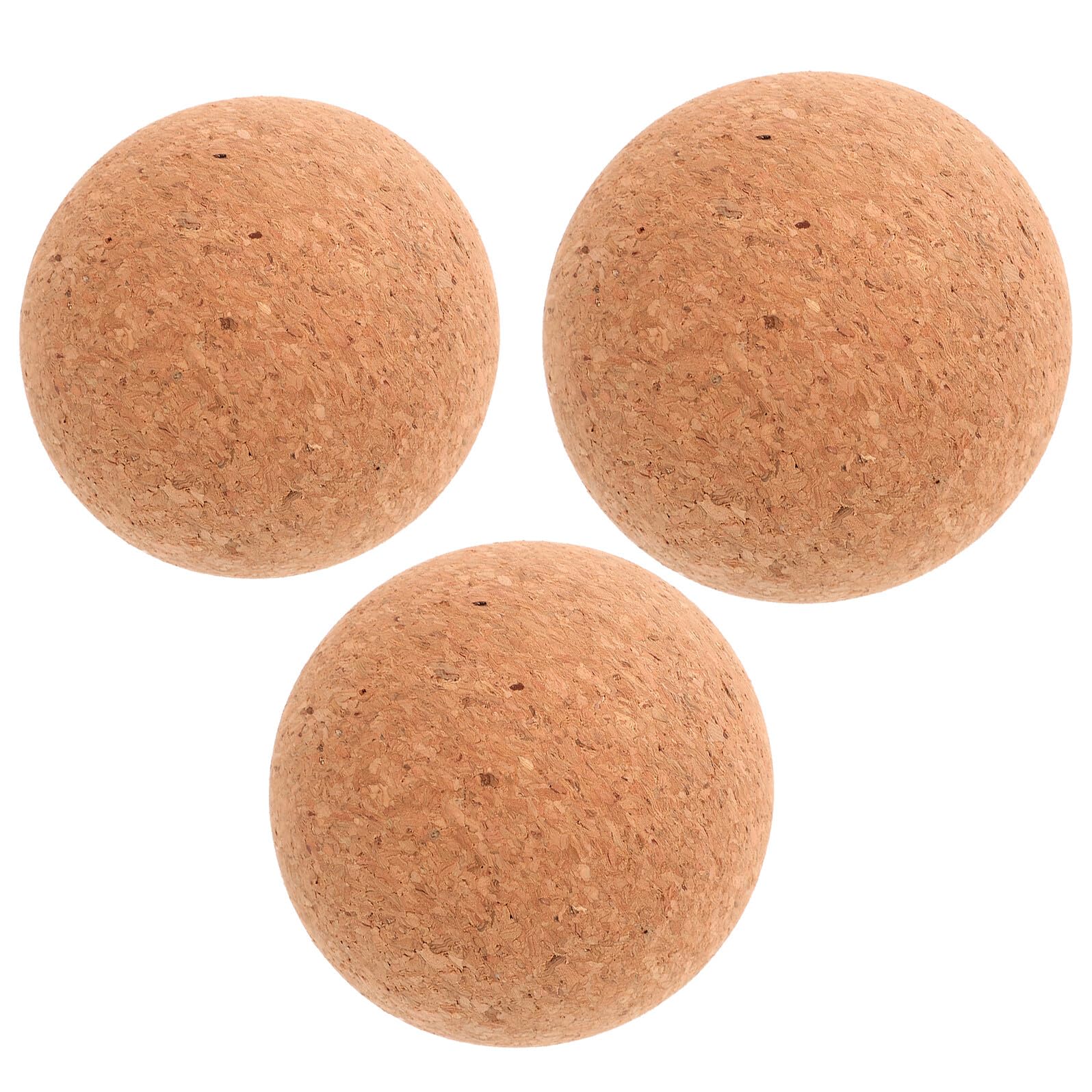 3 Piezas Pelotas de Corcho para Masaje Muscular Profundo Rodillos Manuales para Pies Bola de Yoga Portátil para Recuperación Flexibilidad y Uso Oficina o Entrenamientos