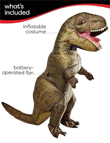Miniatura 9 de Rubies Disfraz de dinosaurio inflable original para adultos velociraptor estándar Velociraptor