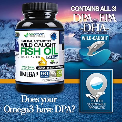 Miniatura 9 de (Paquete de 3 Omega 3 capturados en la naturaleza 2,900 miligramos. Ahora con aún más DPA-EPA-DHA