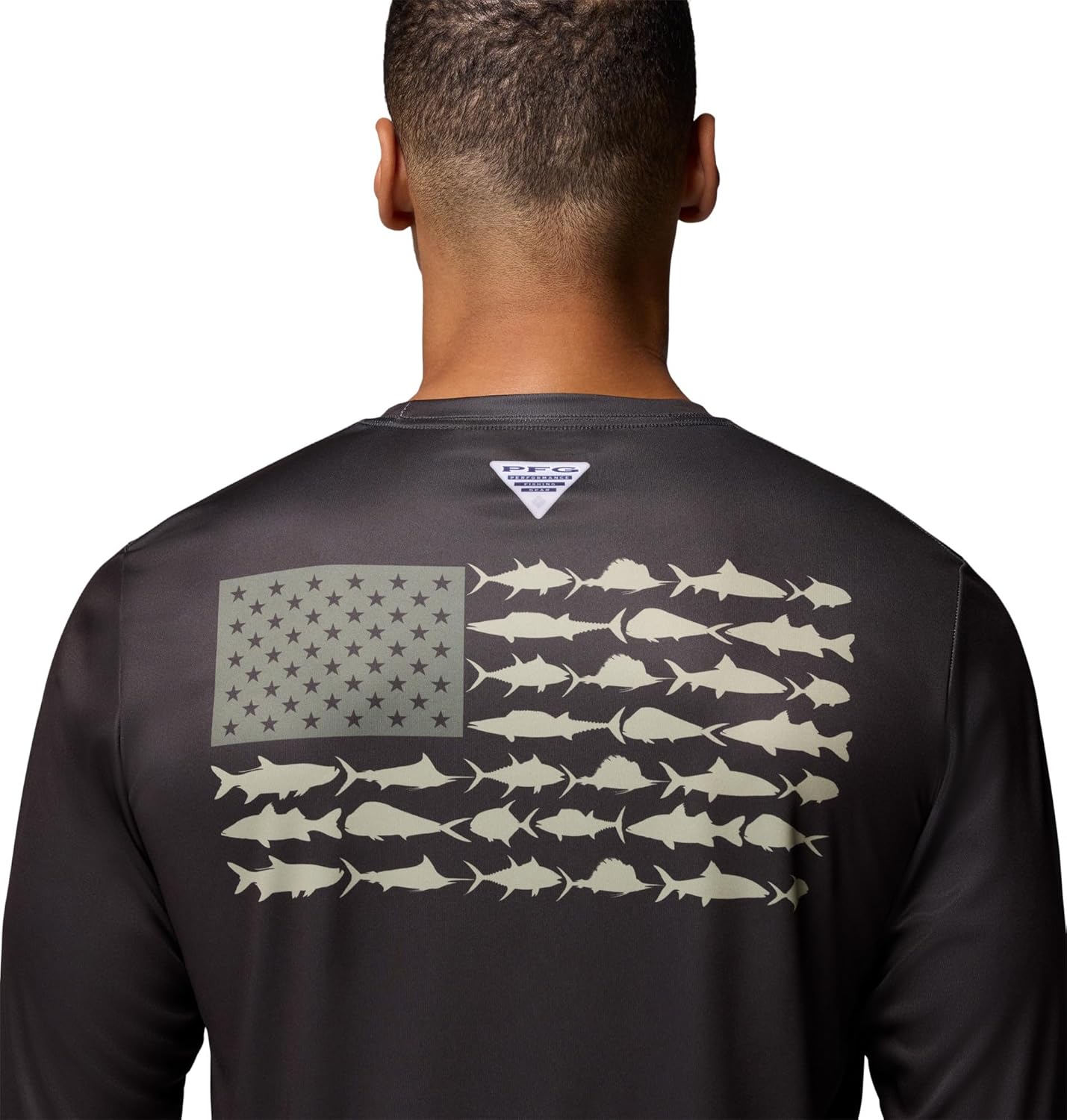 Columbia Men's Terminal Tackle PFG Fish Flag Long Sleeve Shirt Discontinued - Image 5