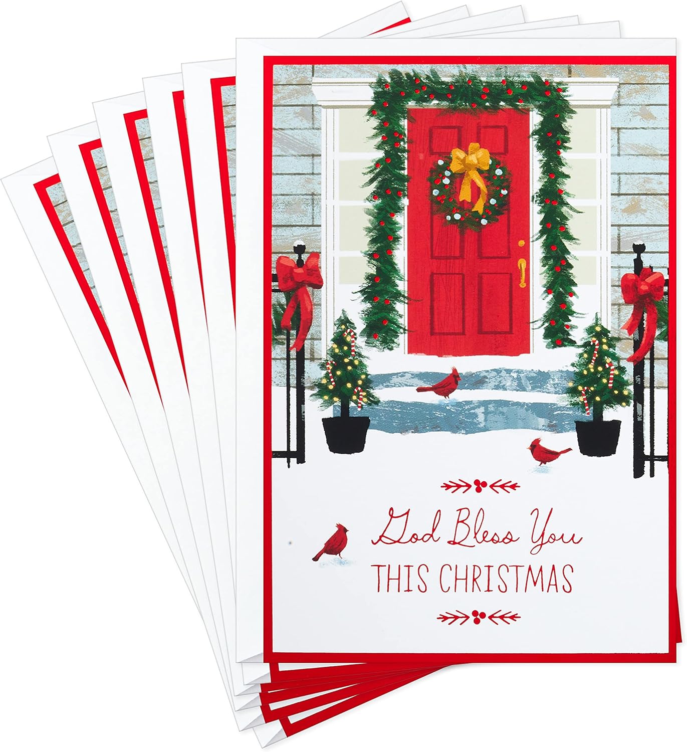 DaySpring Religious Christmas Cards, God Bless You (6 Cards with Envelopes) God Bless You, 6 Cards with Envelopes