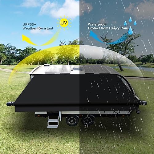 Miniatura 10 de Dulepax Repuesto de tela de vinilo de 16 onzas para autocaravana (tela de 15 pies 2 pulgadas) para cámper, repuesto universal para todas las marcas