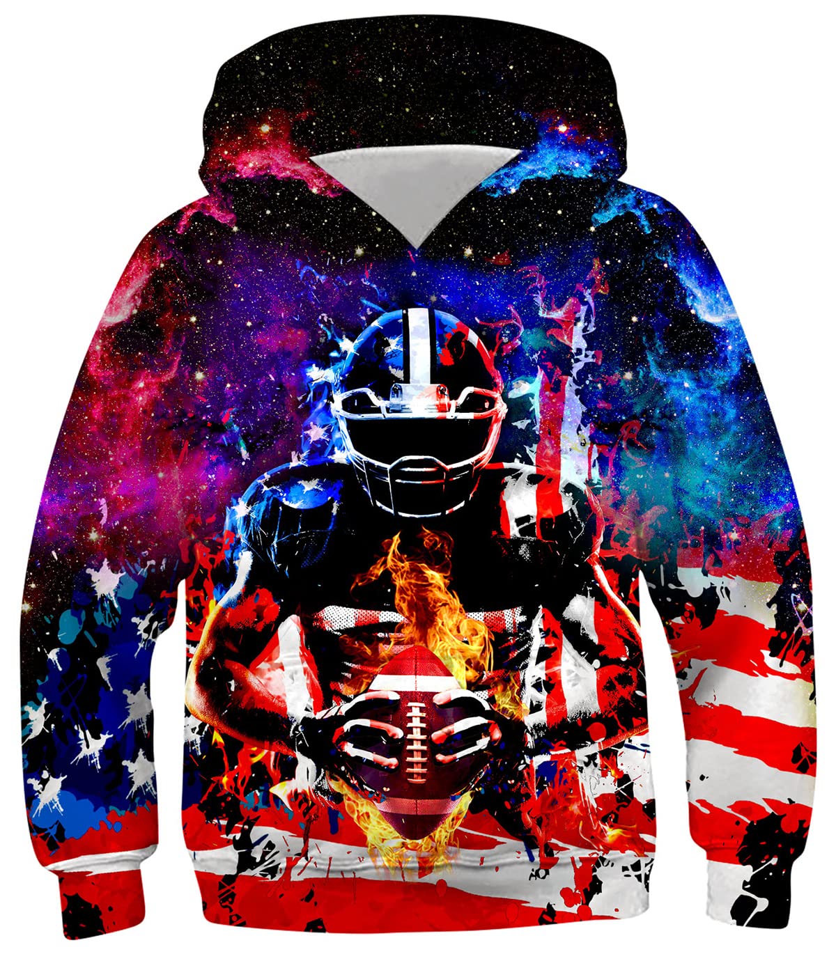 Ahegao Kids Hoodies for Boys USA Flag Sweatshirts 6 7 8 Years Little Boy Casual Pullover Sports Shirt Baseball Hoody Clothes