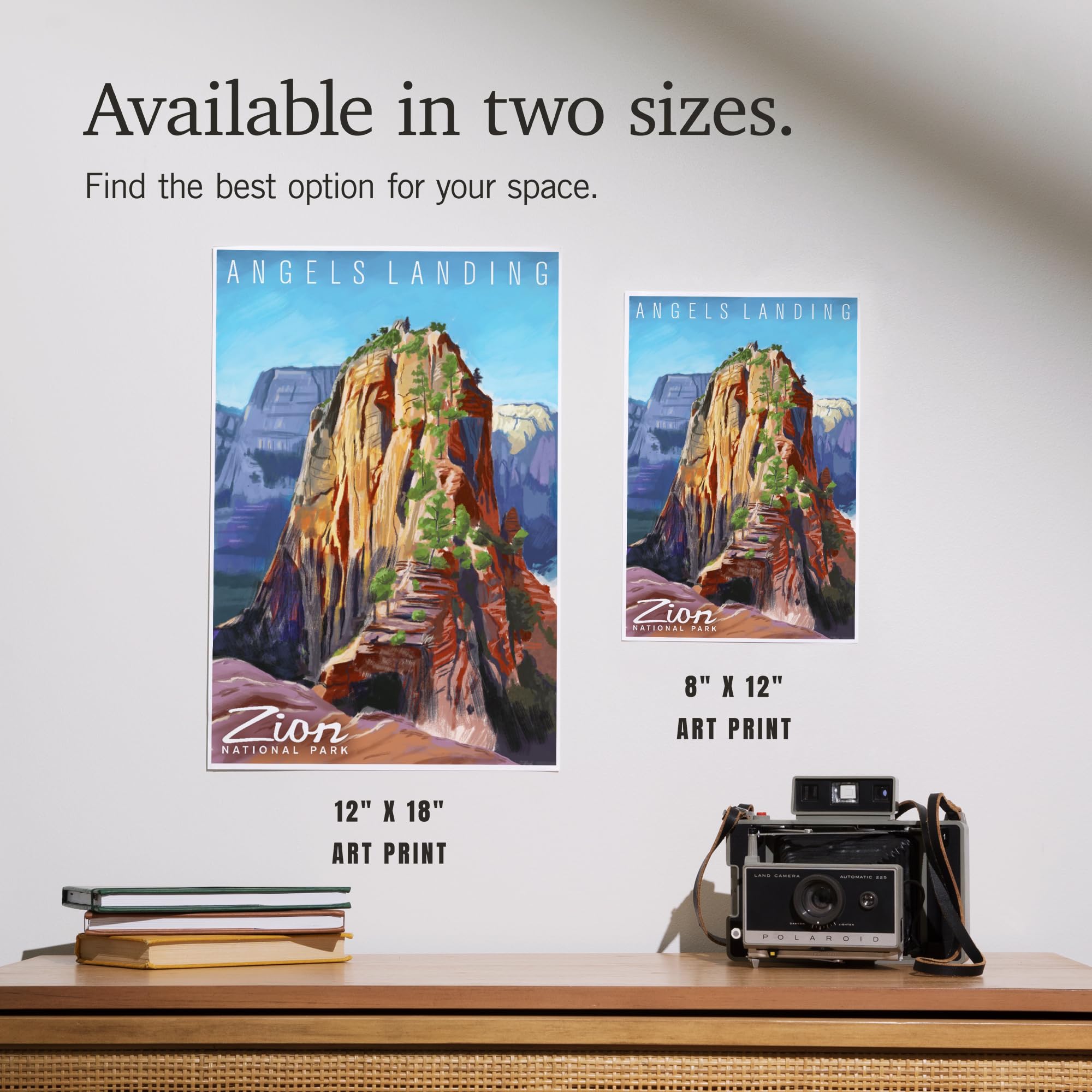 Amazon.com: Lantern Press Zion National Park, Utah, Angels Landing