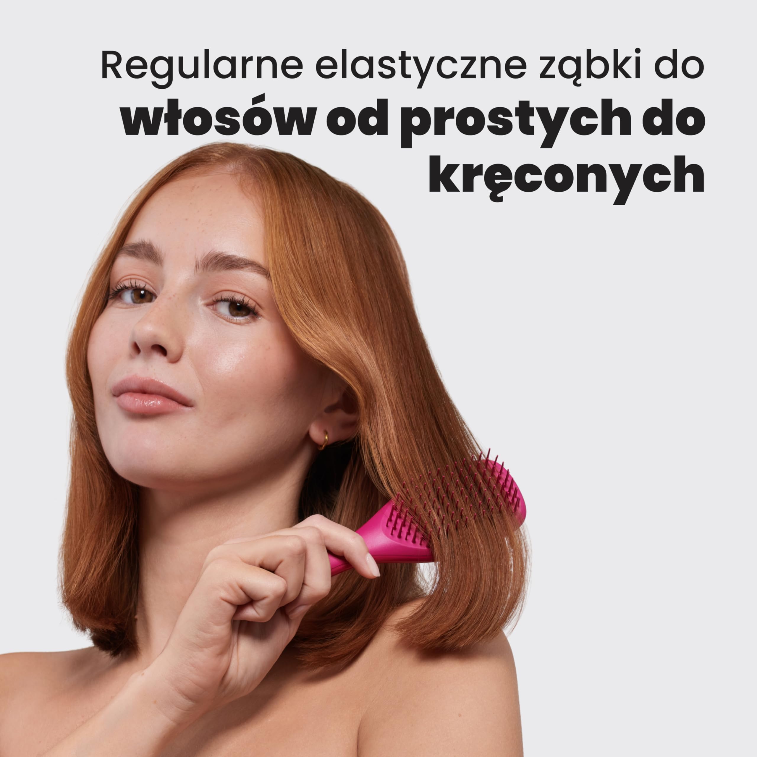 Tangle Teezer Mini Ultimate Detangler - do włosów mokrych i suchych - szczotka do rozczesywania do wszystkich rodzajów włosów - idealna szczotka dla dzieci i w podróży - Elektryzujący malinowy
