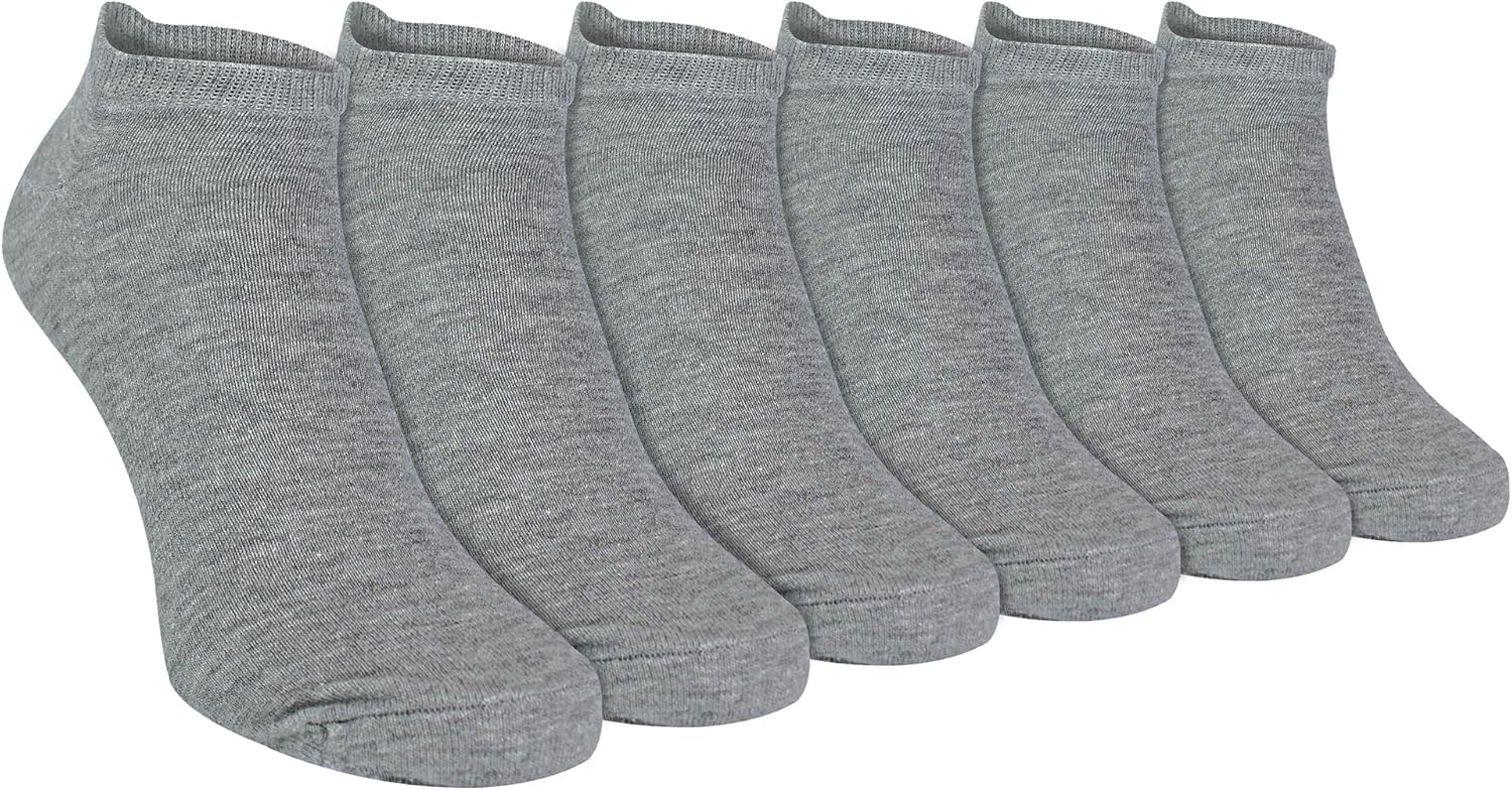 Heatuff Herren Knöchelsocken 6-Pack | Baumwolle Quarter Socken Mit Feuchtigkeitstransport | Für Sport & Alltag (Schwarz, Weiß, Grau)