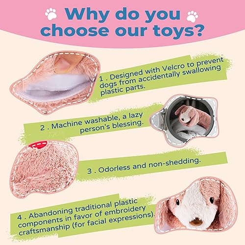 Miniatura 3 de Heartbeat - Juguete de peluche para cachorros con latido del corazón para ayudar a calmar el perro, juguete para aliviar la ansiedad de las