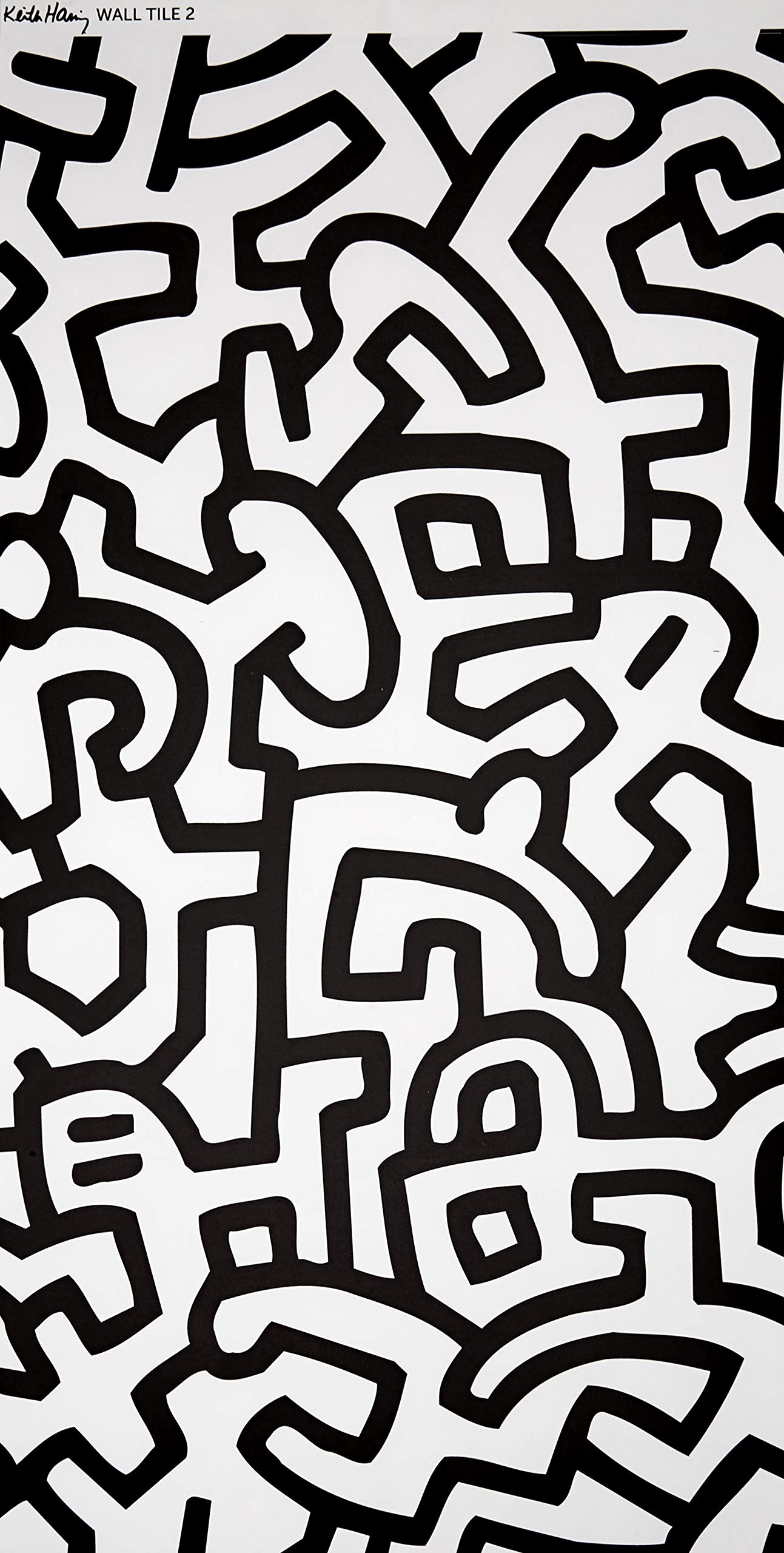 Amazon | BLIK 貼ってはがせるパターン壁紙 キース・へリング