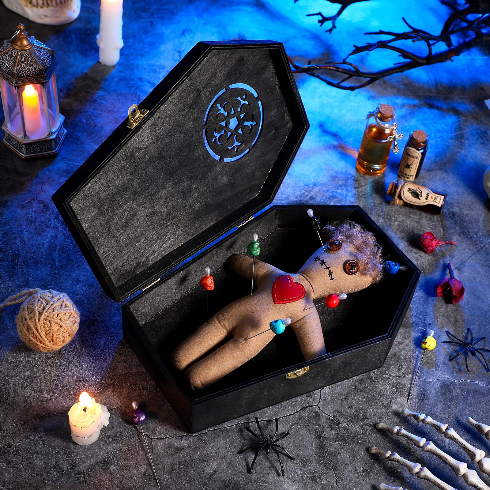 Amazon | VercanMonth ブードゥー人形キット12個 不気味な人形 10個