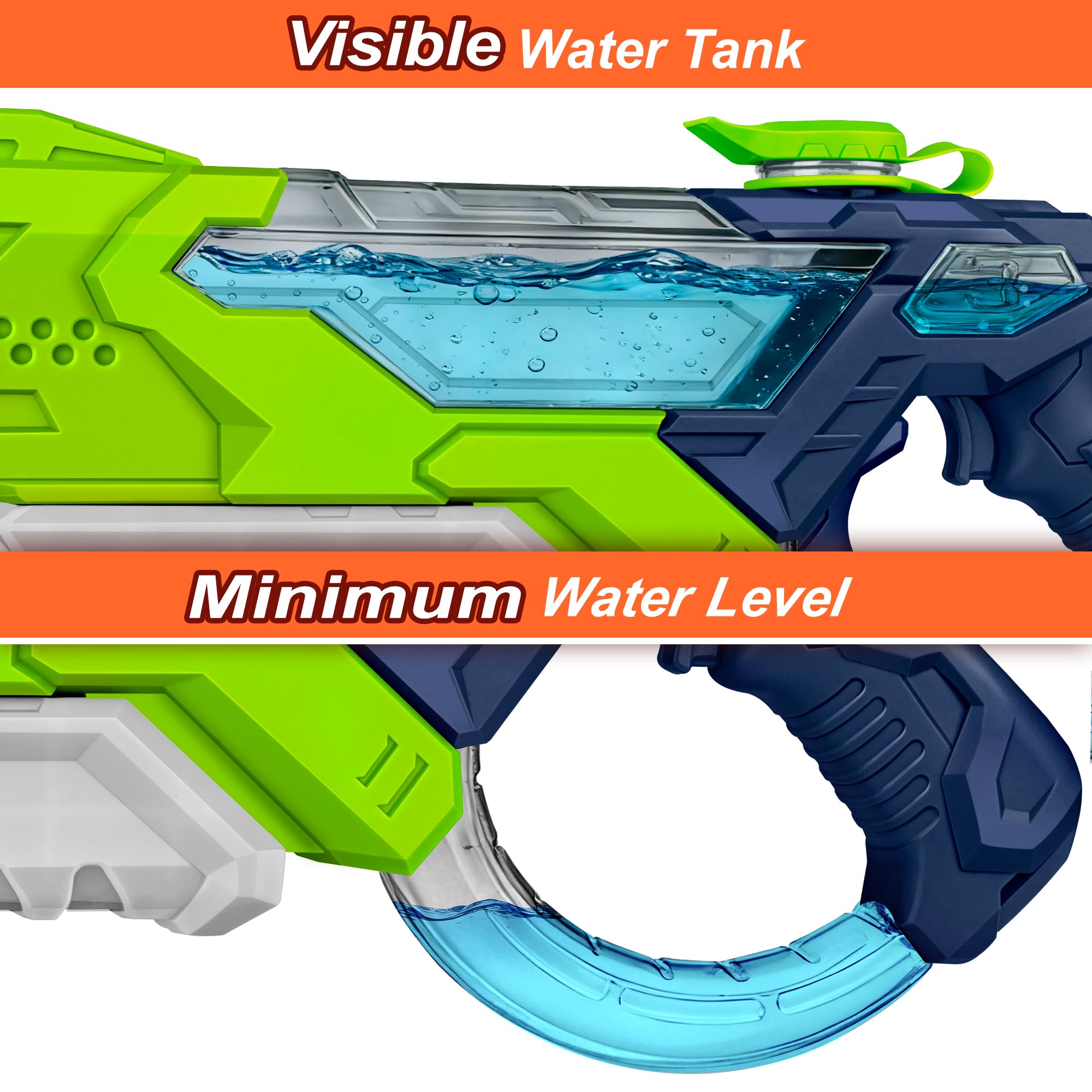 Pistola ad acqua per bambini adulti, 9686, confezione da 3