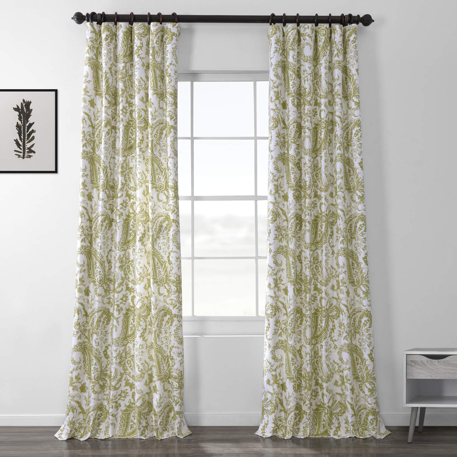 Toile Green Curtains Curtains & Drapes