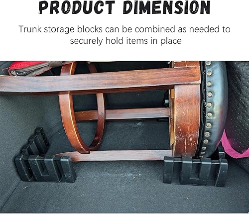 Miniatura 7 de 4 bloques organizadores de maletero de automóvil, organizadores versátiles para automóvil y divisor de almacenamiento con parte inferior