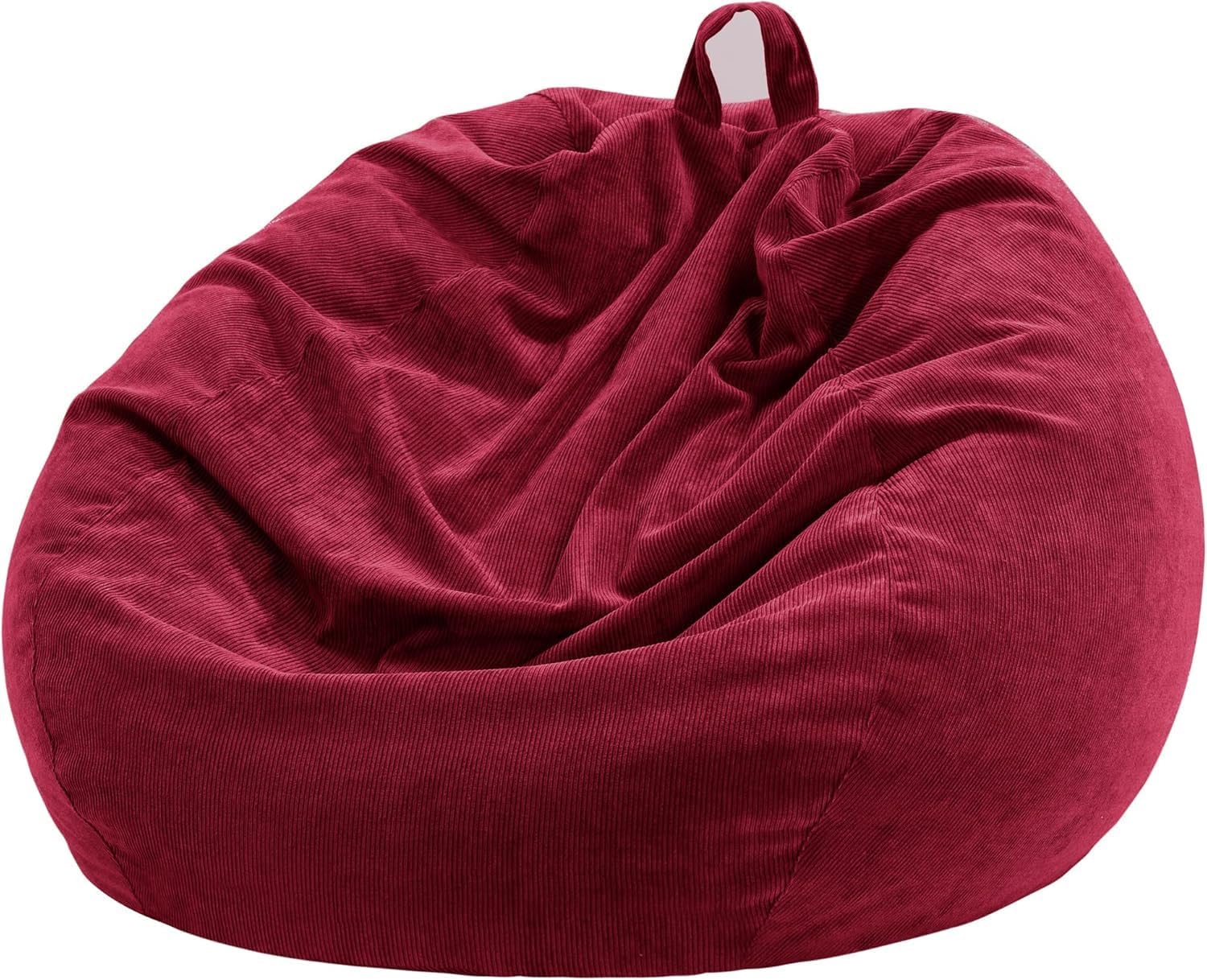 Nobildonna 3 ft Bean Bag Chair Cover (No Filler) for Adults and Kids 300L Extra Large Stuffed Animal Storage Bean Bag Washable Soft Premium Corduroy Stuffable Bean Bag Cover โ image 1