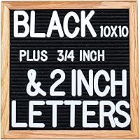 Vista 1 de Juego de 326 letras de plástico de 2 pulgadas para tableros de letras de fieltro intercambiables y tablero de letras de fieltro, tablero de letras