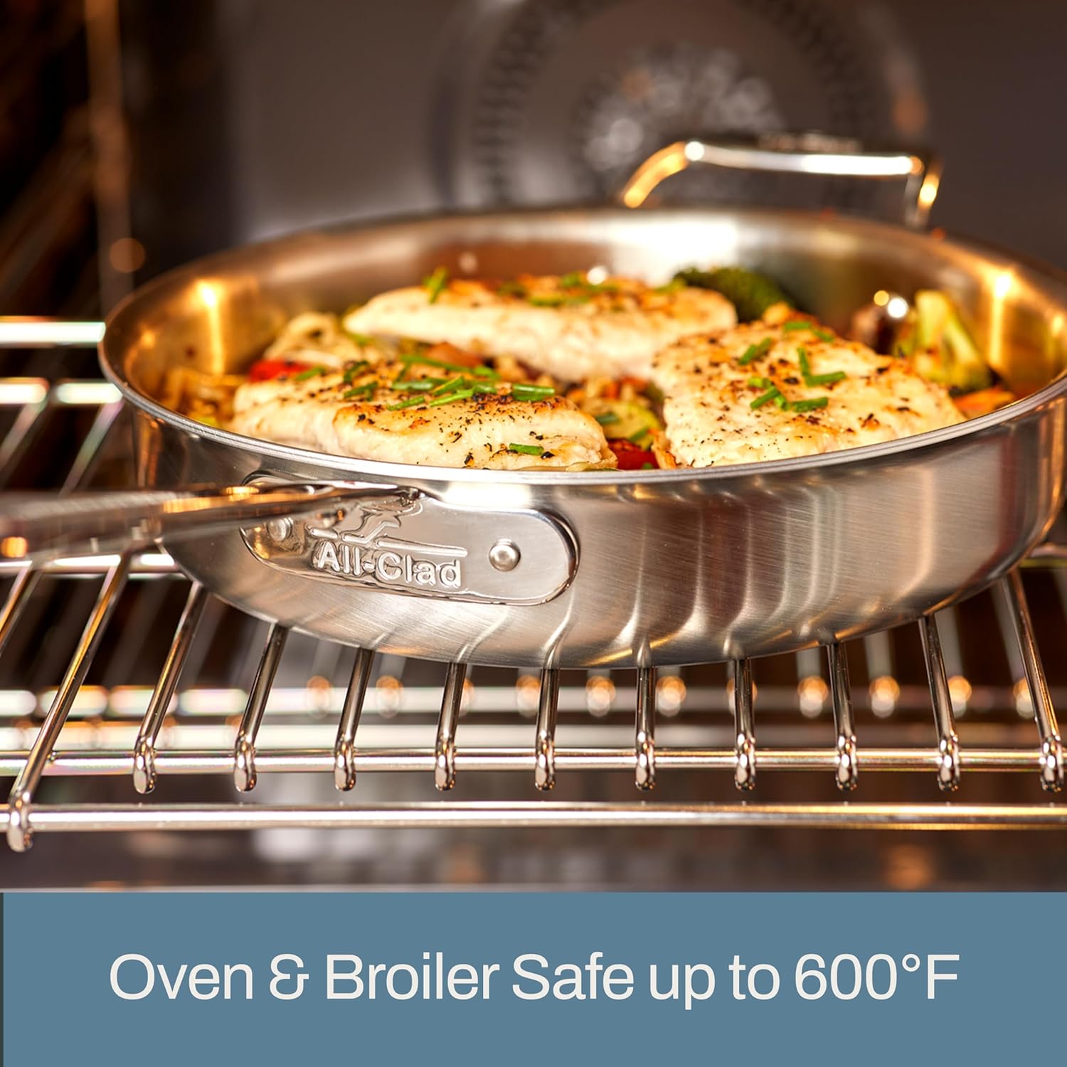 All-Clad D5 Brushed 10-Piece 5-Ply Stainless Steel Cookware Set with Frying Pans, Pots, and Pans - Induction and Oven Broiler Safe up to 600°F, Silver 5 All-Clad D5 Brushed 10-Piece 5-Ply Stainless Steel Cookware Set with Frying Pans, Pots, and Pans - Induction and Oven Broiler Safe up to 600°F, Silver - Image 5